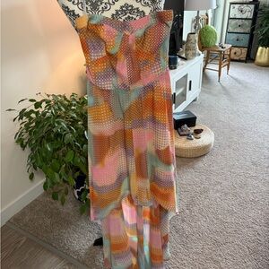 GUESS - Peach Strapless Dress